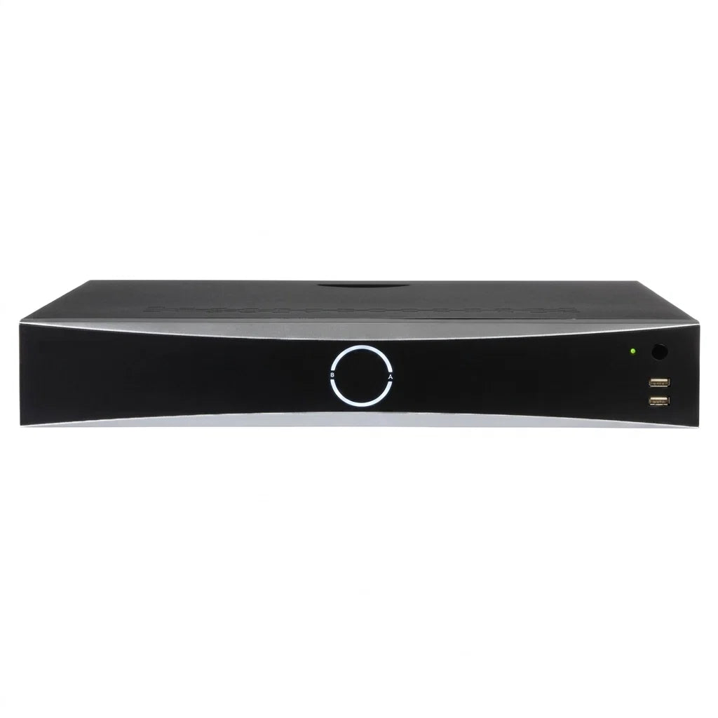 Hikvision DS-7732NXI-K4 NVR — الواجهة الأمامية بزر دائري
