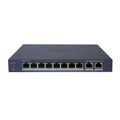 Hikvision DS-3E1510P-EI/M سويتش PoE Gigabit سمارت 8 بورت - واجهة أمامية