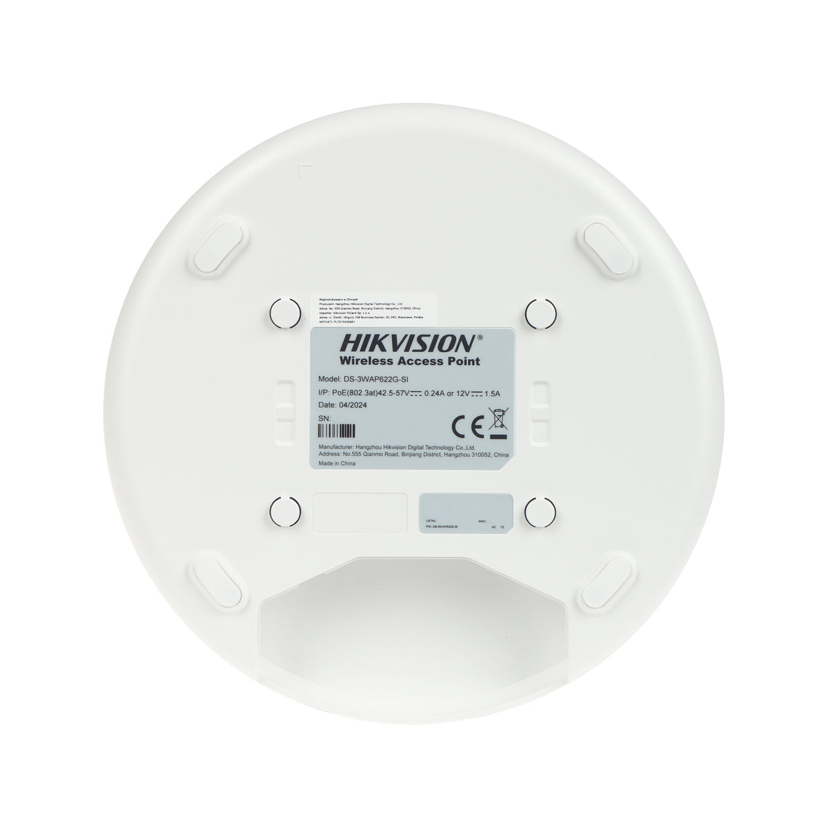 Hikvision DS-3WAP622G-SI نقطة وصول Wi-Fi 6 سقفية - خلفية ومواصفات