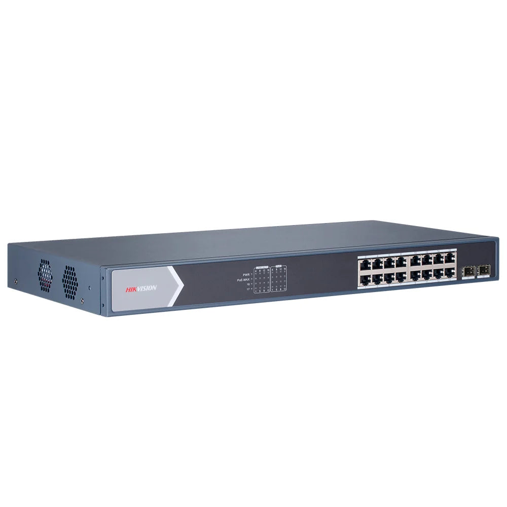 Hikvision DS-3E0518P-E/M سويتش PoE Gigabit - واجهة خلفية