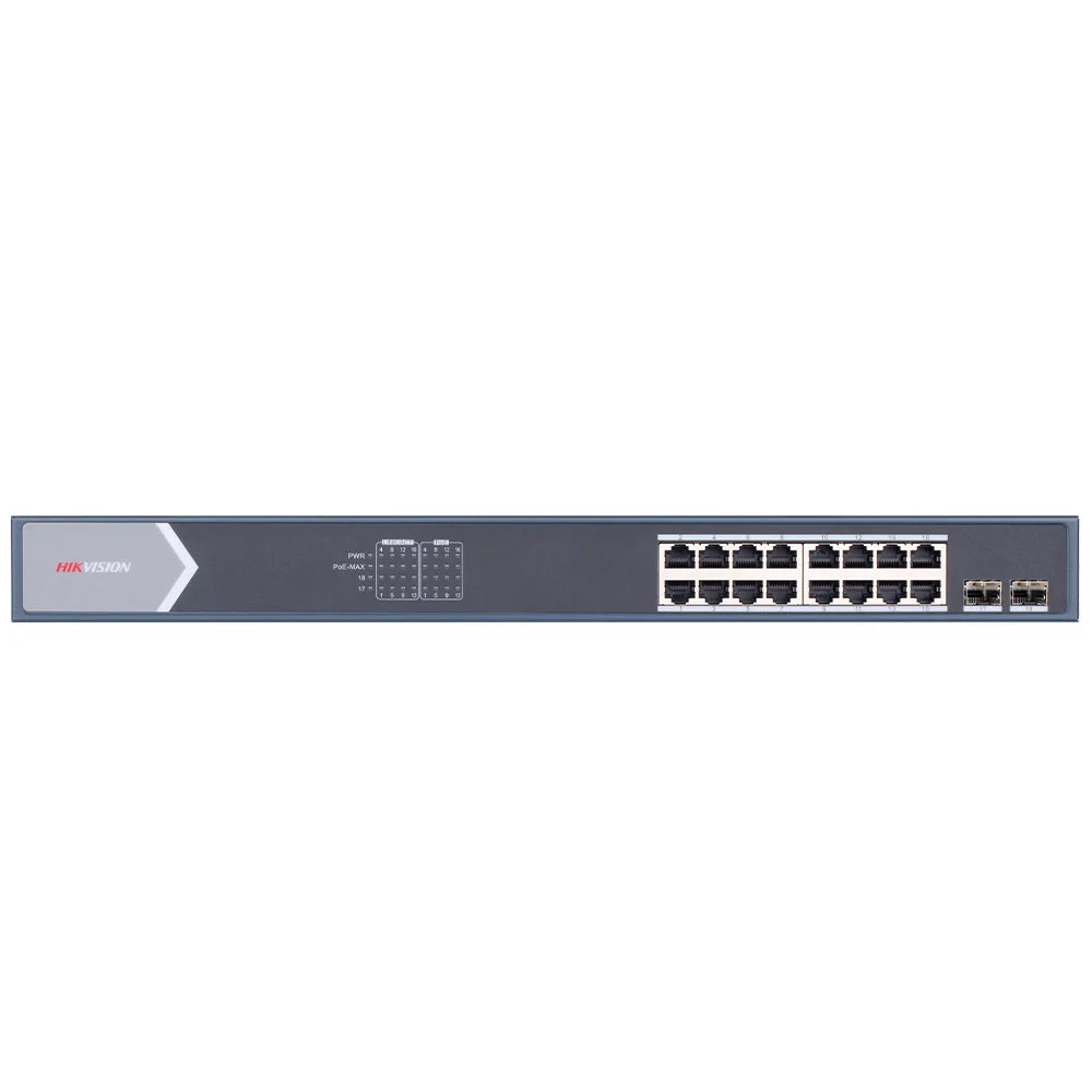 Hikvision DS-3E0518P-E/M سويتش PoE Gigabit - واجهة أمامية كاملة