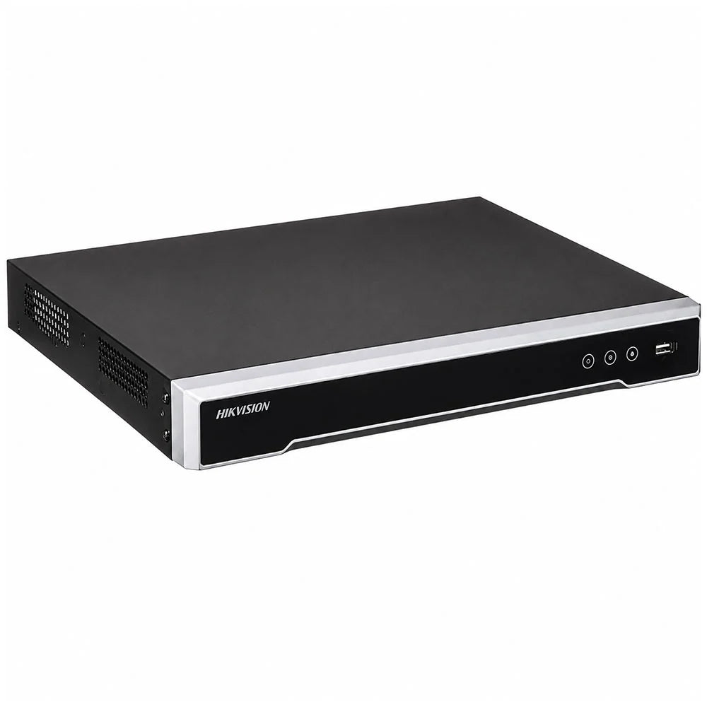 Hikvision DS-7616NI-Q2/16P NVR — المنظر الجانبي والعلوي