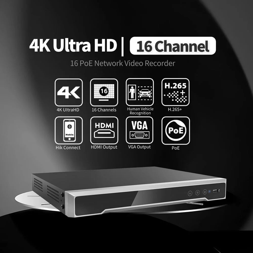 Hikvision DS-7616NI-Q2/16P — 4K Ultra HD 16 قناة 16 PoE H.265+